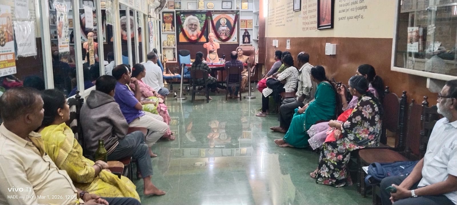 People at the ashram